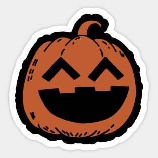 Cute Pumpkin Smiling Sticker